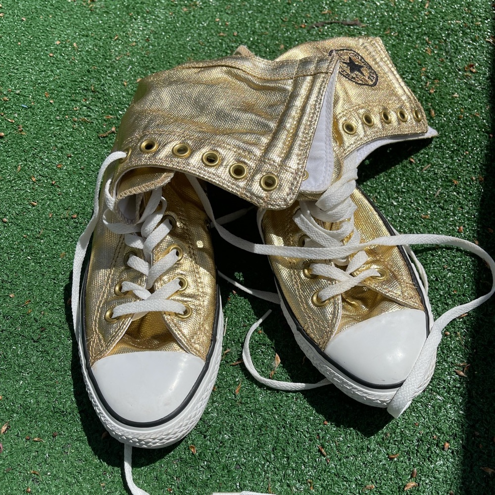 Gold All Star Chuck Taylors “Converse”